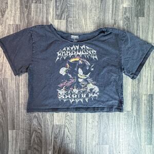 Fearless Shadow Sonic Crop Top Hot Topic Official 100% Cotton Vintage Graphic